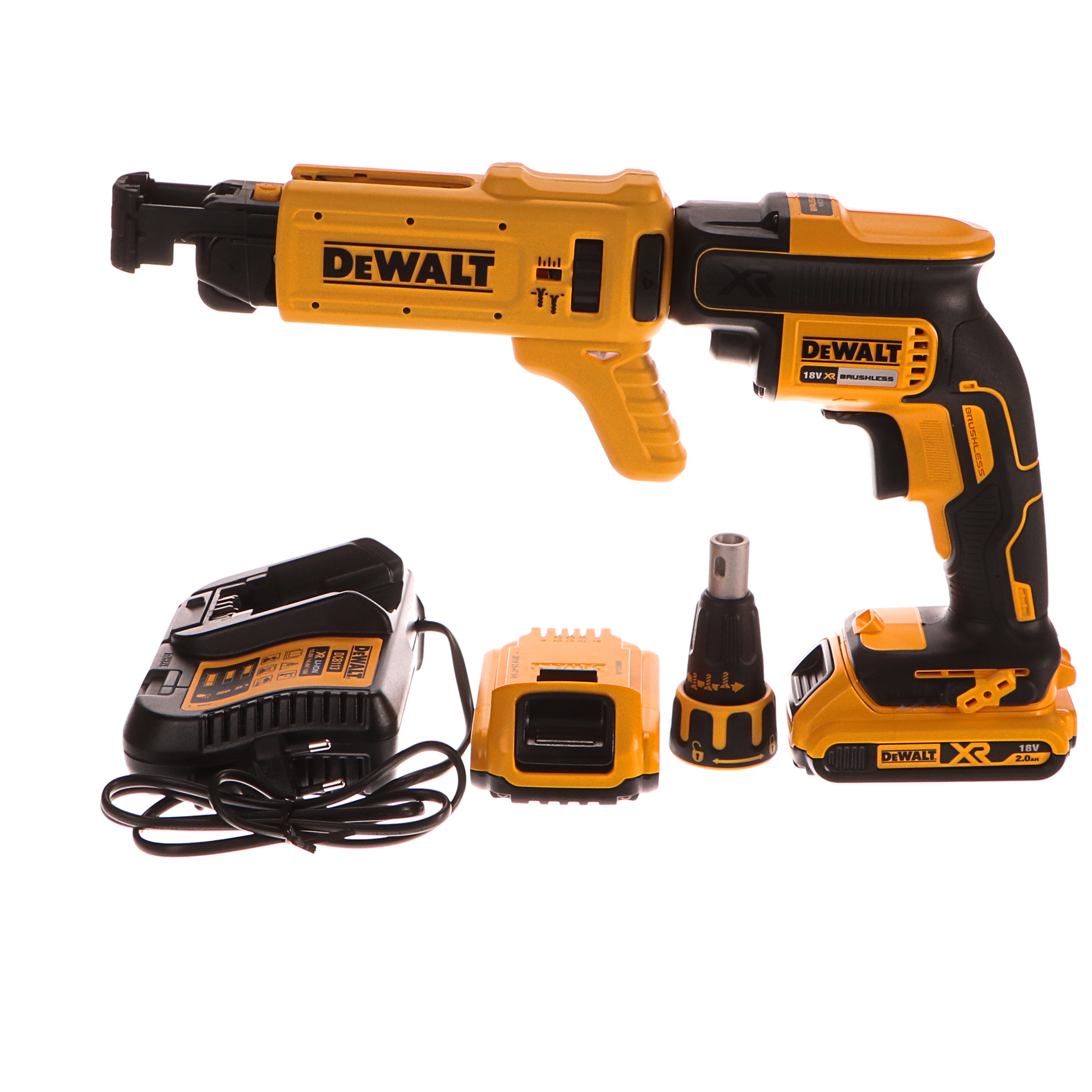 DeWALT DCF620D2K Aku bezuhlíkový šroubovák na sádrokarton 18V Li-Ion 2 ...