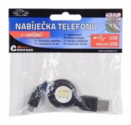 Nabíječka telefonu USB - MICRO USB navíjecí