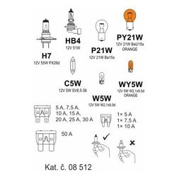 Žárovky box ŠKODA ROOMSTER H7 + OCT2/FAB2