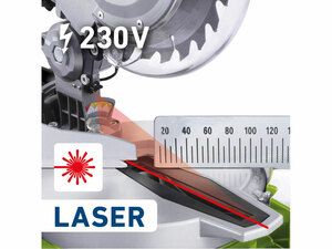 Pila pokosová s laserem, 210mm, 1450W