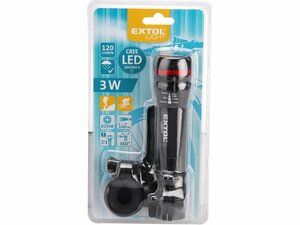 Svítilna 3W CREE LED s držákem na kolo, dosvit až 100m, funkce ZOOM
