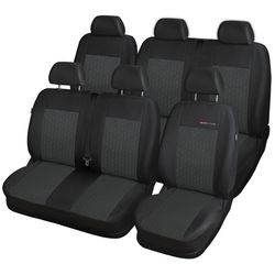 Autopotahy Volkswagen T5, 6 míst, 1+2,2+1 od r. 2003 - 2015, antracit