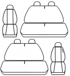 Autopotahy Volkswagen T5, 6 míst, 1+2,2+1 od r. 2003 - 2015, antracit