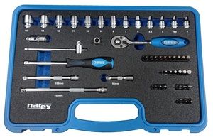 NAREX 443000990 Sada hlavic 1/4" 46dílná