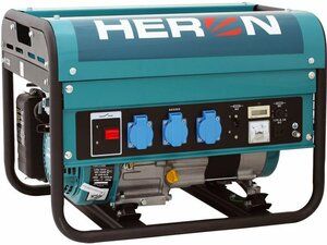 Elektrocentrála benzínová 5,5HP, 2,3kW, 230V/50Hz, 4,0kW (5,5HP) HERON, 8896111