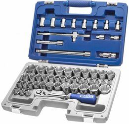 TONA Expert 55dílná sada 1/2" nářadí metricko-palcová E032909