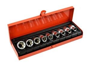 Sada hlavic torx, 9ks, E10-E24, 1/2"