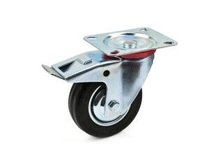 Náhradní otočné kolečko gumové s brzdou 100mm