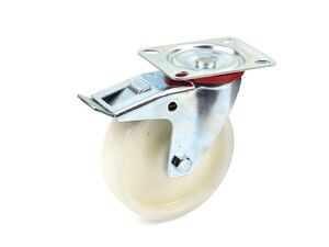 Náhradní otočné kolečko polypropylenové s brzdou 125mm
