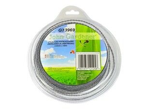 Struna do sekačky zesílená, 3,0mm, 50m, zvlněný profil, nylon