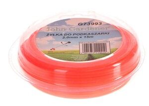 Struna do sekačky, 2,0mm, 15m, kulatý profil, nylon