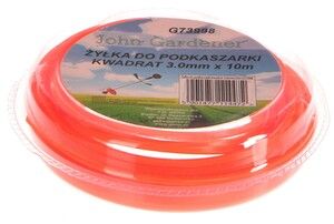 Struna do sekačky, 3,0mm, 10m, čtvercový profil, nylon