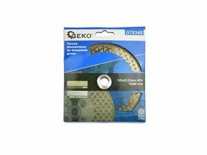 Diamantový kotouč na srážení hran kameniny 125x22,23mm M14