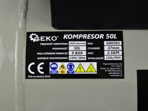 Kompresor olejový, 50l