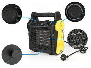Keramický elektrický ohřívač - 2kW