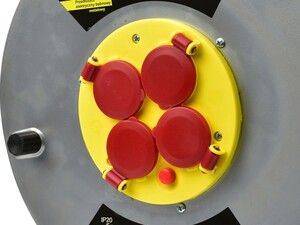 Elektrický prodlužovací kabel 3x2,5mm2, 25m s kovovým navijákem