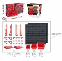Závěsný organizér na nářadí NTBNP4 ORDERLINE