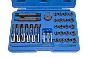 Sada na opravu závitů žhavicích svíček  M8x1, M10x1, M10x1.25, M12x1.25, 33 kusů