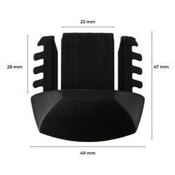 Plastová koncovka pro příčný nosník ROOF RACK IN / FIX, černá - náhradní díl