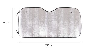 Sluneční clona na přední okno auta CAR SUNSHADE 4, 130 x 60 cm