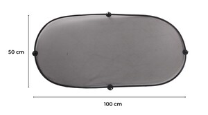 Sluneční clona s přísavkou na okno auta CAR SUNSHADE 8, 100 x 50 cm