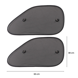 Sluneční clona s přísavkou na boční okno auta CAR SUNSHADE SET 9, 65 x 38 cm, 2ks