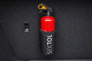 Držák 1kg hasícího přístroje do auta na suchý zip CAR FIRE 1