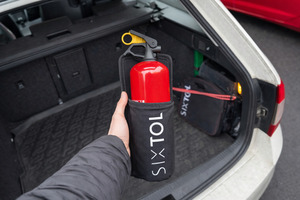 Držák 1kg hasicího přístroje do auta na suchý zip CAR FIRE 1