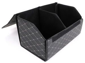 Organizér do kufru auta CAR COMPACT ELEGANT L, 2 přihrádky, skládací, s víkem