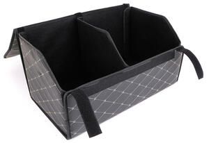 Organizér do kufru auta CAR COMPACT ELEGANT L, 2 přihrádky, skládací, s víkem