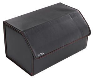 Organizér do kufru auta CAR COMPACT LEATHER L, 2 přihrádky, skládací, s víkem