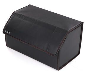Organizér do kufru auta CAR COMPACT LEATHER L, 2 přihrádky, skládací, s víkem