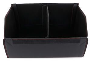 Organizér do kufru auta CAR COMPACT LEATHER L, 2 přihrádky, skládací, s víkem