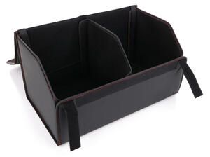 Organizér do kufru auta CAR COMPACT LEATHER L, 2 přihrádky, skládací, s víkem