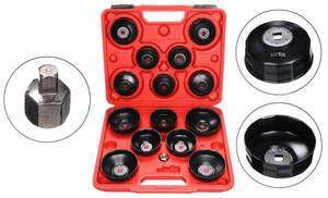 Násadkové klíče na olejové filtry MECHANIC OIL WRENCH 14, 1/2" - Prasklý kufr