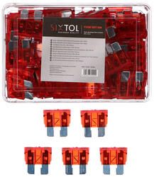 Sada nožových automobilových pojistek MECHANIC FUSE SET 10A, 100ks