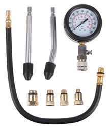 Sada pro testování komprese benzínových motorů MECHANIC ENGINE TESTER 8, 0-20bar, 8ks