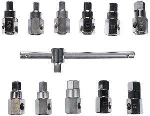Sada na vypouštění oleje MECHANIC OIL DRAIN SET 12, Hex + čtyřhran, 12ks