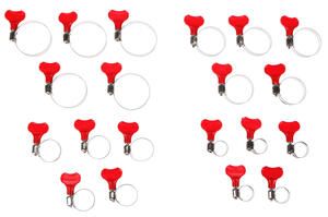 Hadicová spona s motýlkem MECHANIC CONNECT SET 20, 10-44mm, 20ks