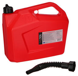 Kanystr plastový MECHANIC FUEL CANISTER RED 10L, červený