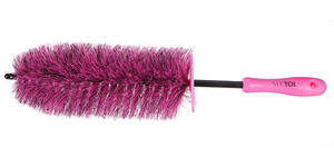 Kartáč na čištění ráfků kol auta CAR DETAILING TIRE BRUSH PINK