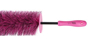 Kartáč na čištění ráfků kol auta CAR DETAILING TIRE BRUSH PINK
