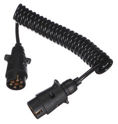 Propojovací spirálový kabel zástrčky tažného zařízení TRAILER CABLE 3, 7-7pin, 3m