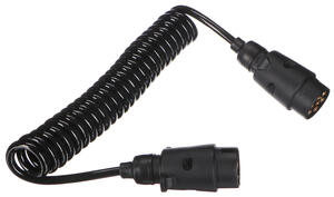 Propojovací spirálový kabel zástrčky tažného zařízení TRAILER CABLE 3, 7-7pin, 3m