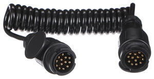 Propojovací spirálový kabel zástrčky tažného zařízení TRAILER CABLE 4, 13-13pin, 3m
