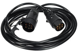 Prodlužovací 7pin kabel - závěsná zásuvka+zástrčka TRAILER CABLE 7, 12V, 5m