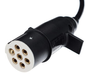 Propojovací spirálový kabel 7pin typ S TRAILER CABLE 10, plastová zástrčka, 24V, 3,5m