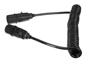 Propojovací spirálový kabel 7pin typ N TRAILER CABLE 11, plastová zástrčka, 24V, 3,5m