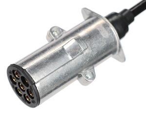 Propojovací spirálový kabel 7pin typ N TRAILER CABLE 13, kovová zástrčka, 24V, 3,5m