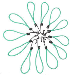 Sada upínacích gum s kovovým hákem CARGO CORD SET 1, 21cm, 12ks